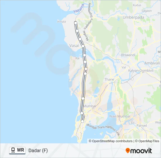 WR Train Line Map