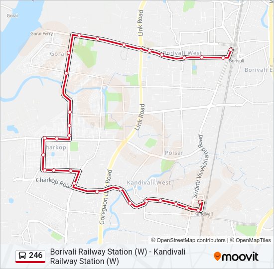 246 Bus Line Map