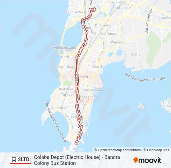 2LTD Bus Line Map