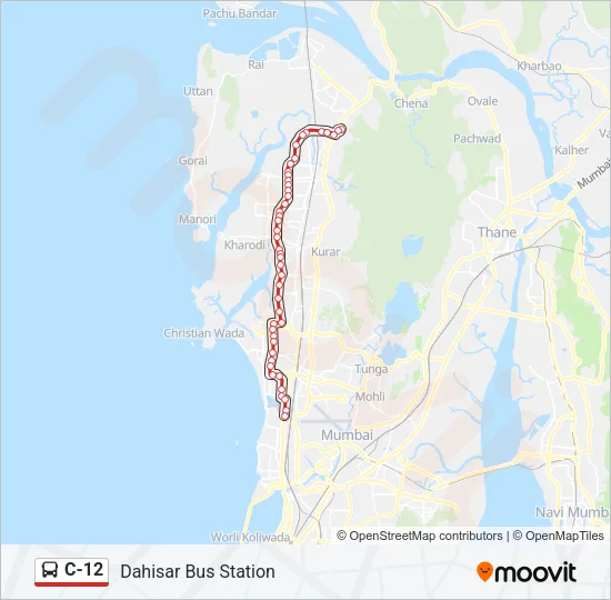 C-12 Bus Line Map