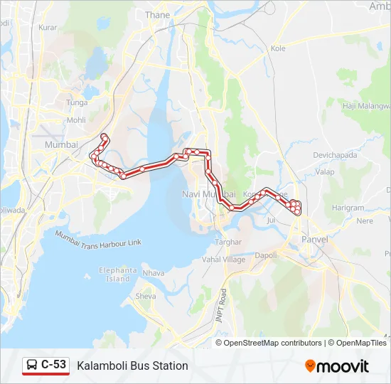 C-53 Bus Line Map