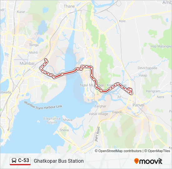 C-53 Bus Line Map
