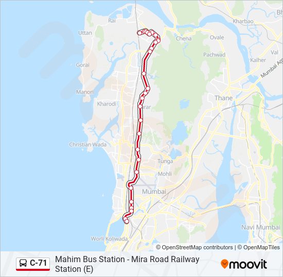 C 71 Bus Route
