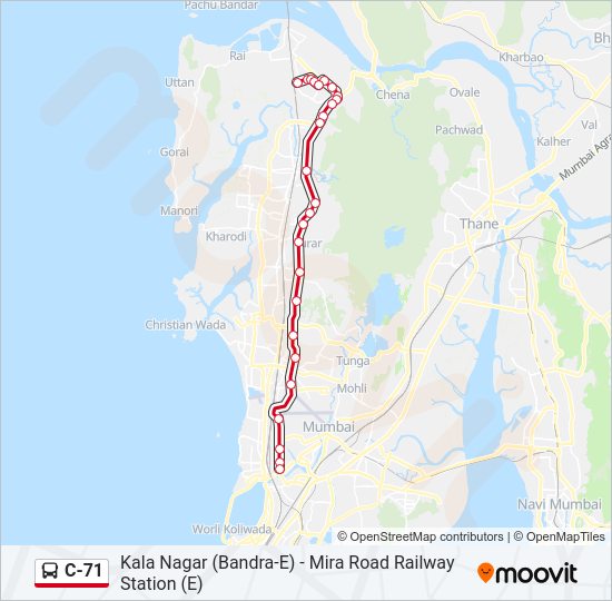 C-71 bus Line Map