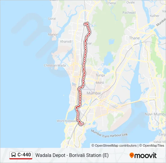 C-440 Bus Line Map