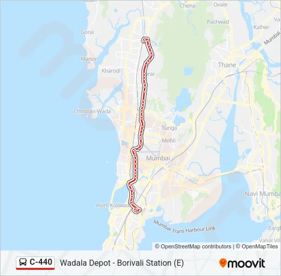 C-440 Bus Line Map
