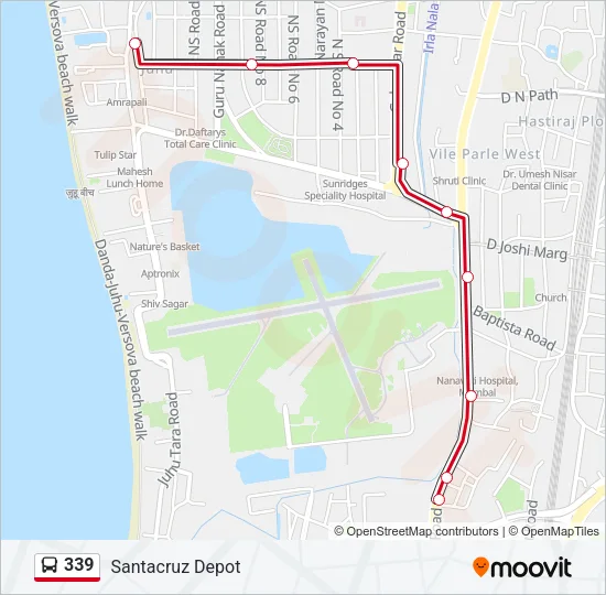 339 Bus Line Map