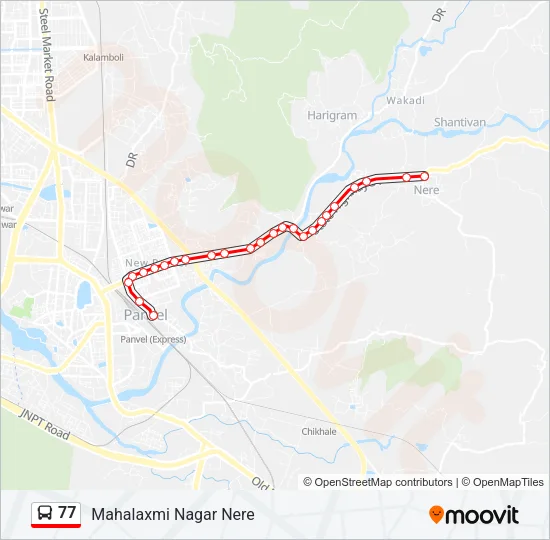 77 Bus Line Map