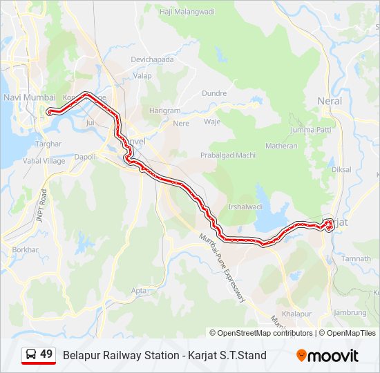 49 Bus Line Map