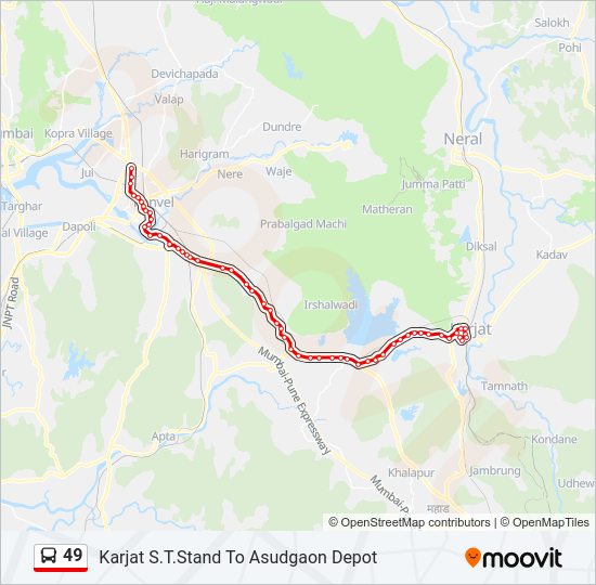 49 Bus Line Map