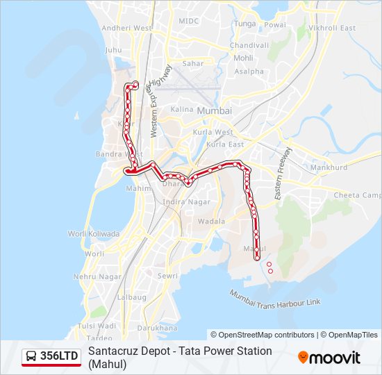 356ltd Route: Schedules, Stops & Maps - Santacruz Depot (Updated)