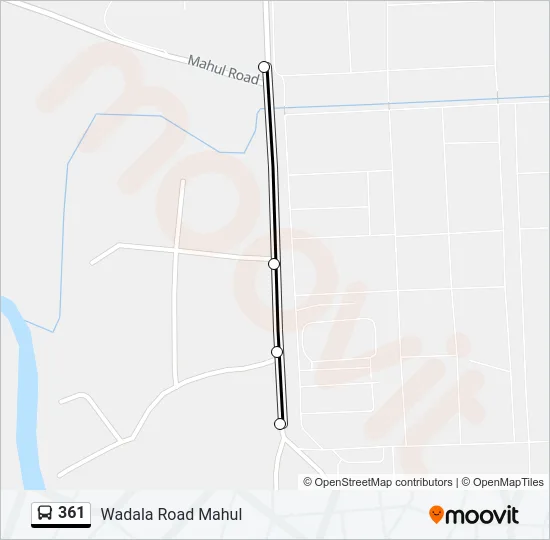 361 Bus Line Map