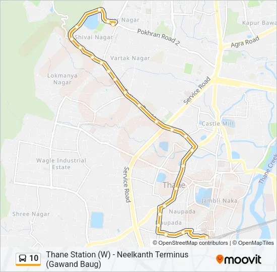 10 Bus Line Map