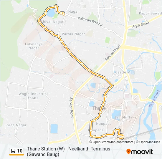10 Bus Line Map