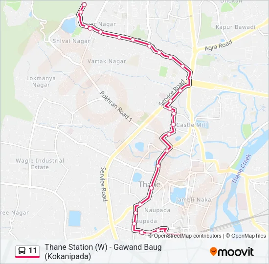 11 Bus Line Map