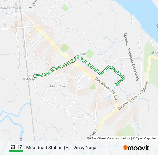 17 Bus Line Map