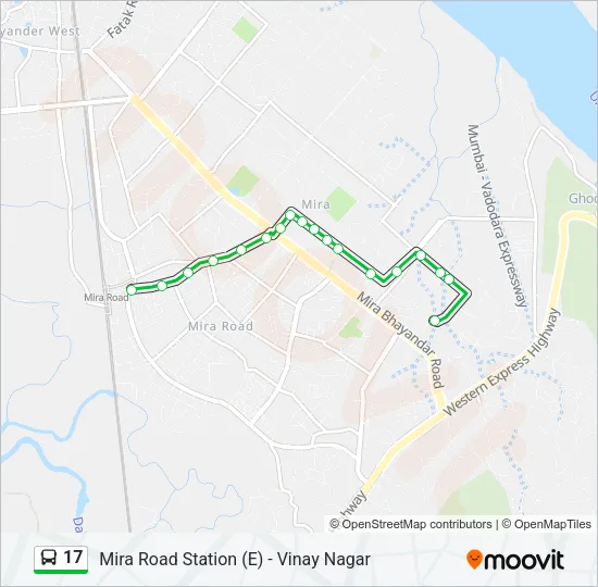 17 Bus Line Map