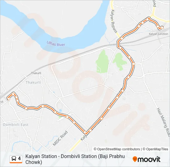 4 Bus Line Map