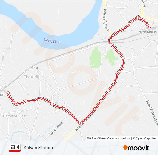 4 bus Line Map