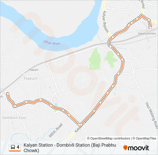 4 Bus Line Map