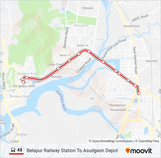 48 Bus Line Map