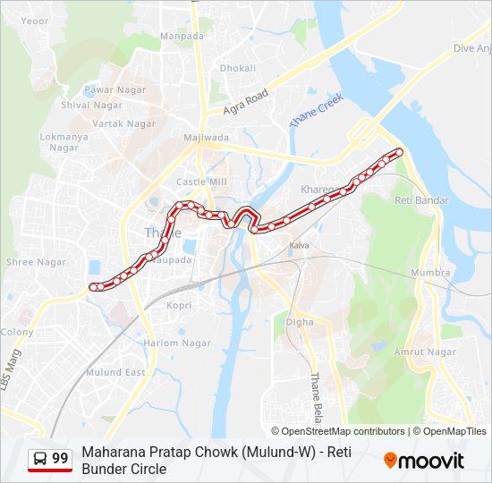 99 Bus Line Map