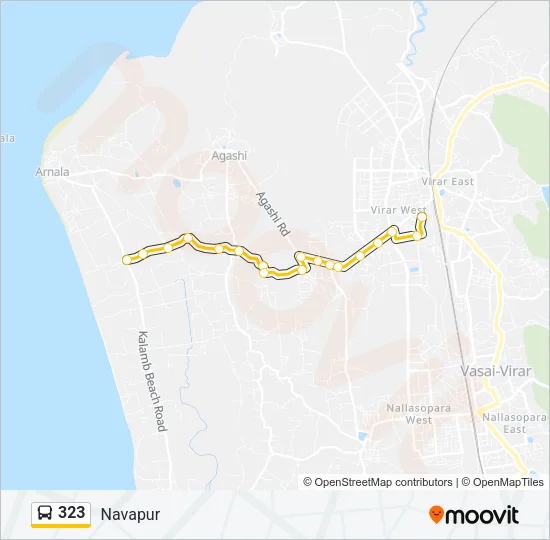323 Bus Line Map