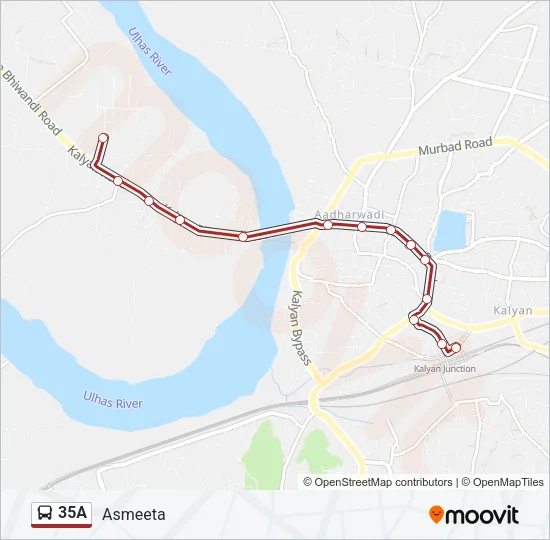 35A Bus Line Map