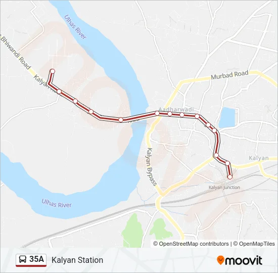 35A Bus Line Map