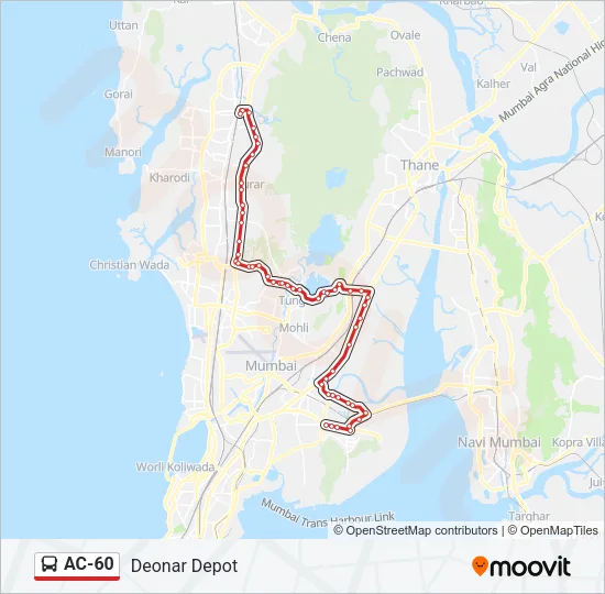 AC-60 Bus Line Map