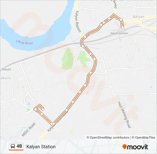 4B Bus Line Map