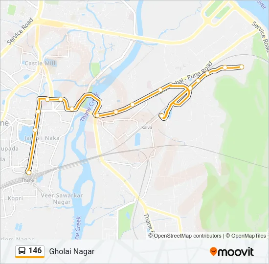 146 Bus Line Map