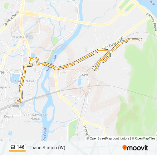 146 Bus Line Map