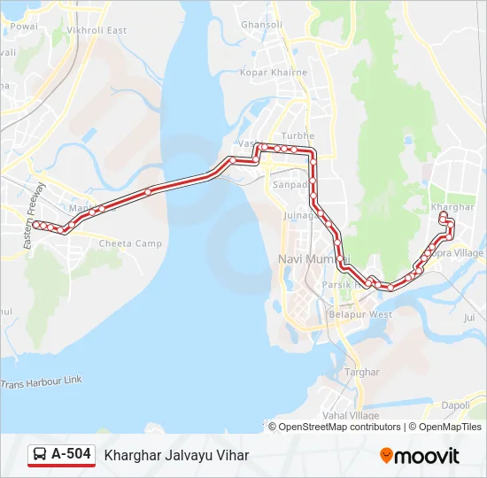 A-504 Bus Line Map