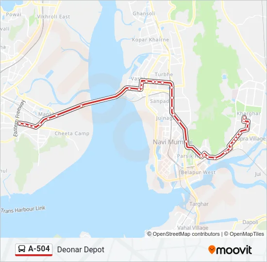 A-504 Bus Line Map