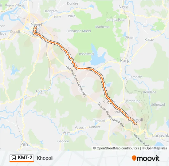KMT-2 Bus Line Map