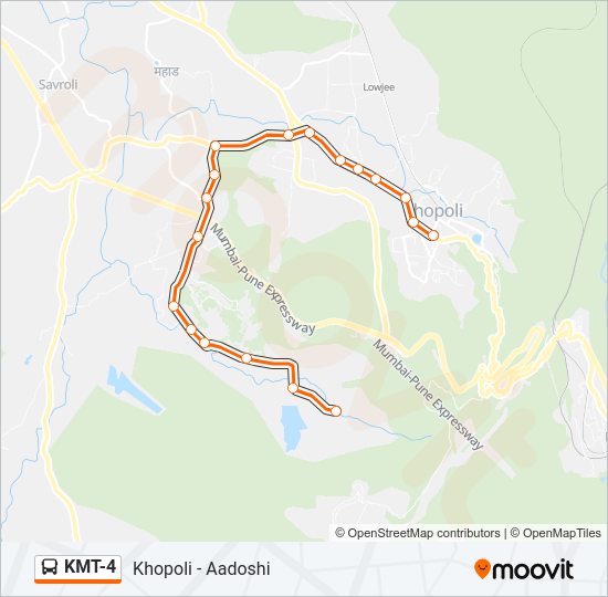 KMT-4 Bus Line Map