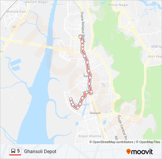 5 bus Line Map