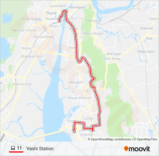 11 Bus Line Map