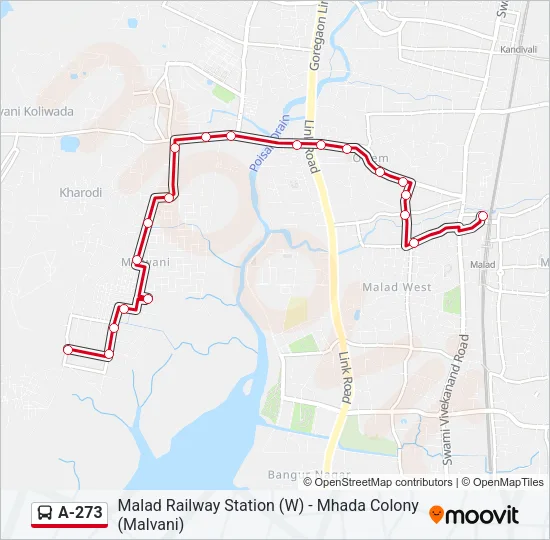 A-273 Bus Line Map