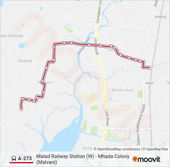A-273 Bus Line Map