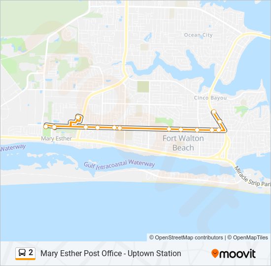 2 bus Line Map