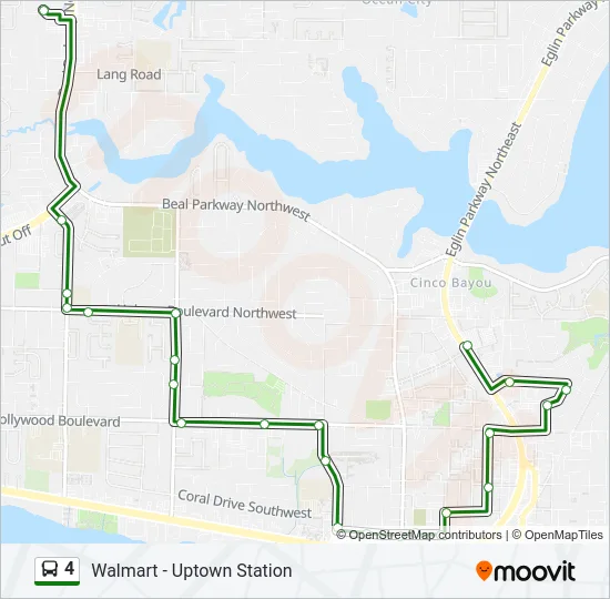 4 Bus Line Map