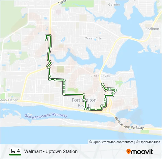 4 Bus Line Map