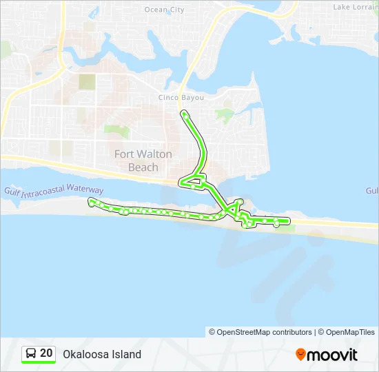 20 Bus Line Map