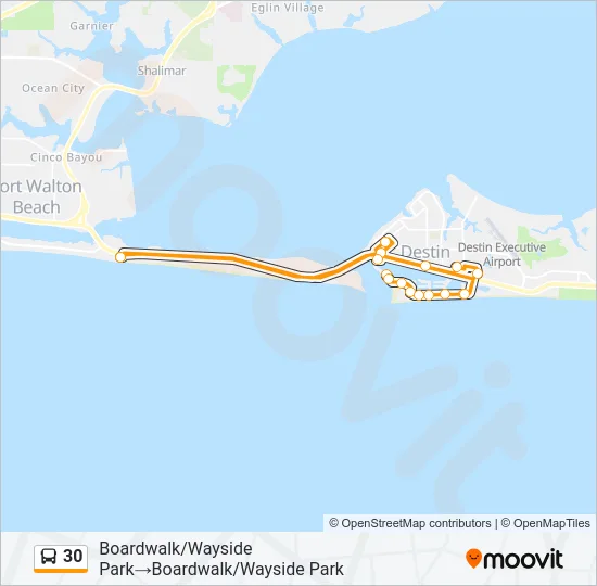 30 Bus Line Map