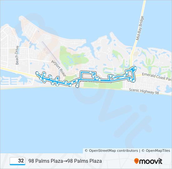 32 bus Line Map