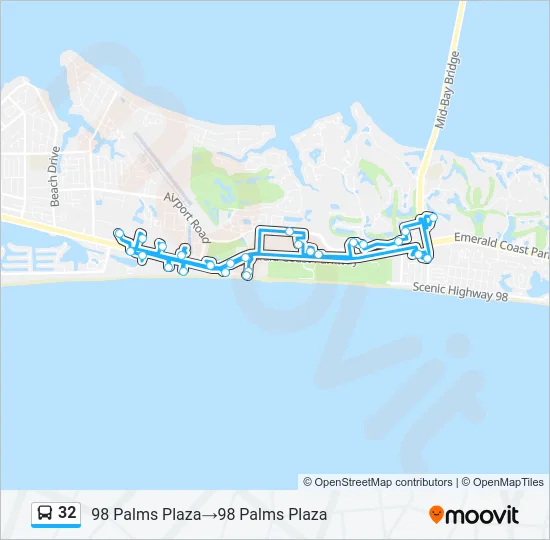 32 Bus Line Map