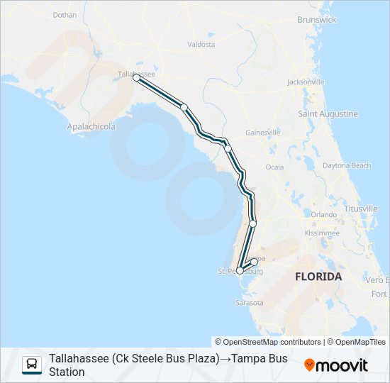 GREYHOUND US0780S Bus Line Map