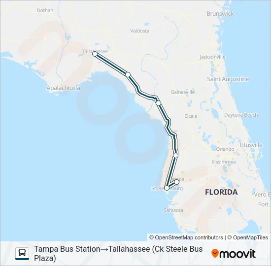 GREYHOUND US0780S Bus Line Map